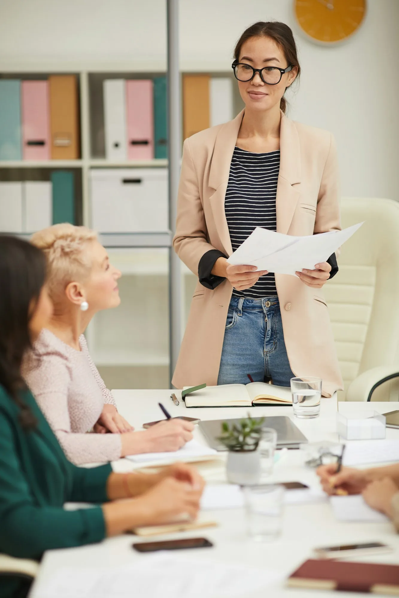 Attractive Asian Businesswoman At Meeting